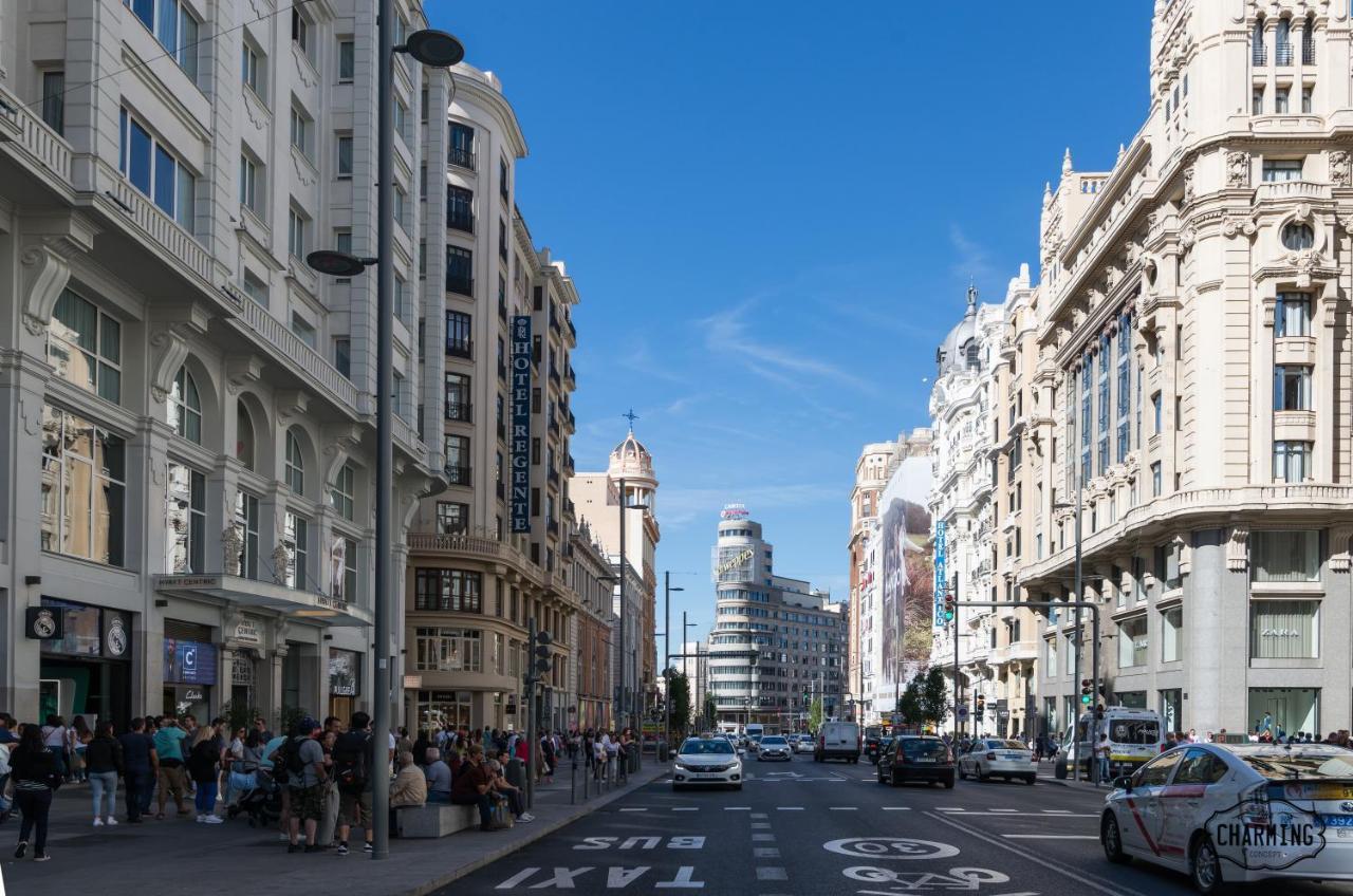 Ferienwohnung Charming Gran Via Center Madrid Exterior foto