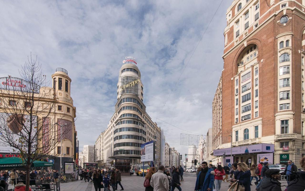 Ferienwohnung Charming Gran Via Center Madrid Exterior foto