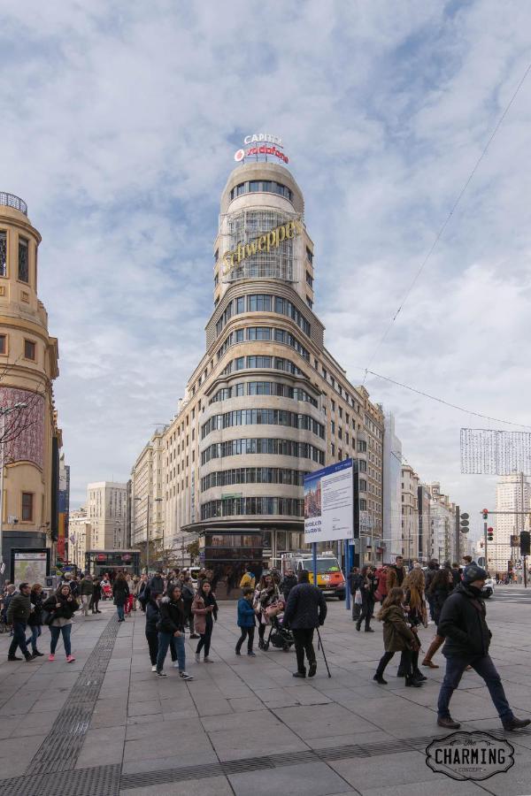 Ferienwohnung Charming Gran Via Center Madrid Exterior foto